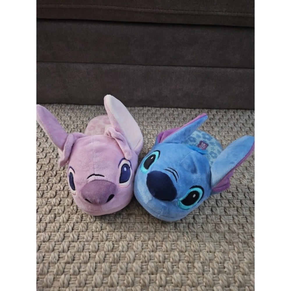 Disney Lilo & Stitch and Angel Plush Slippers Womens 7/8